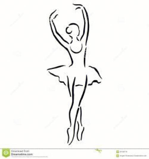 跳芭蕾舞的女孩简笔画 跳芭蕾舞的女孩简笔画图片