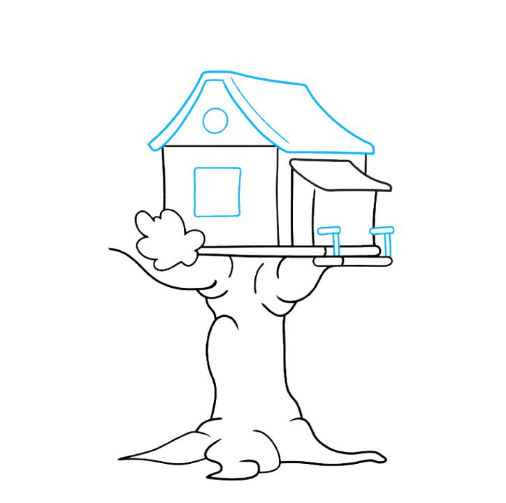 房子和树简笔画