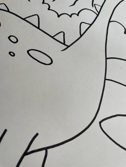 幼儿园画恐龙简笔画 儿童恐龙绘画