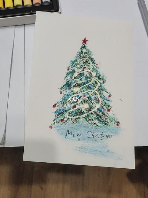 圣诞树绘画作品 圣诞树绘画作品高级