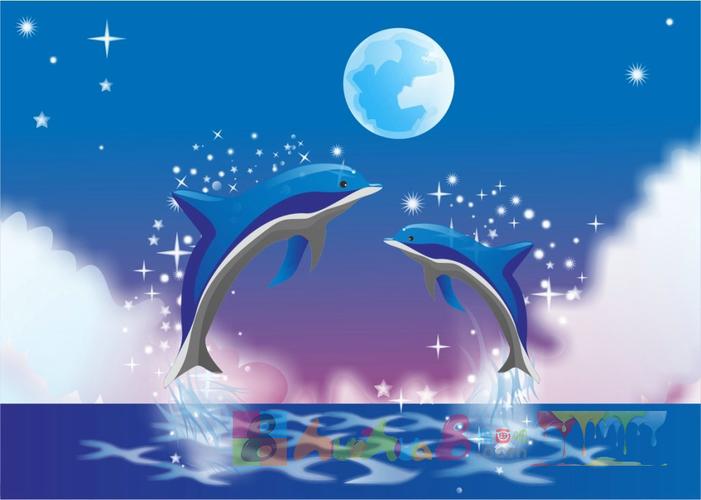 海豚简笔画图片带颜色 海豚简笔画图片带颜色简单
