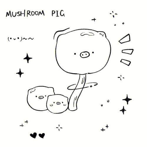 蘑菇画法简笔画