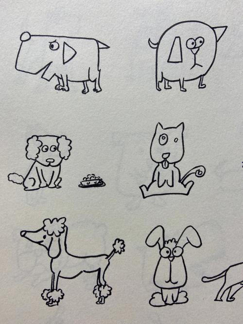 简笔画一只小狗 简笔画一只小狗简单