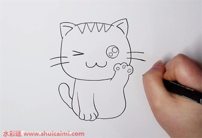 如何画猫咪简笔画步骤 如何画猫咪简笔画