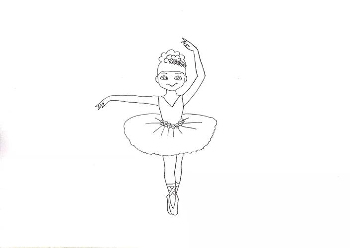 芭蕾女孩简笔画 芭蕾女孩简笔画图片