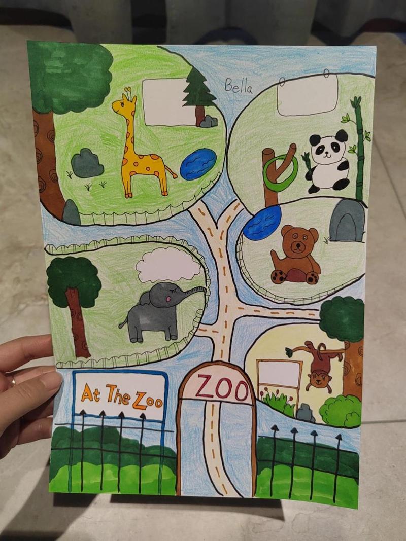 三年级英语手抄报动物园