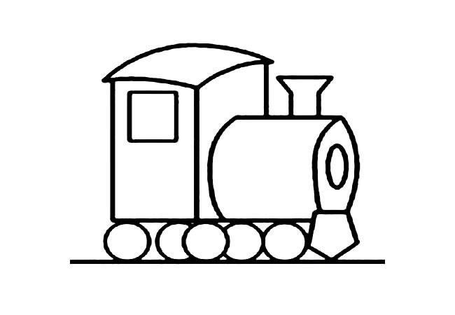火车怎么画简笔画