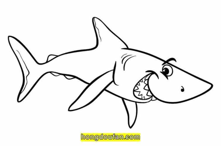 小鲨鱼简笔画 小鲨鱼简笔画表情包