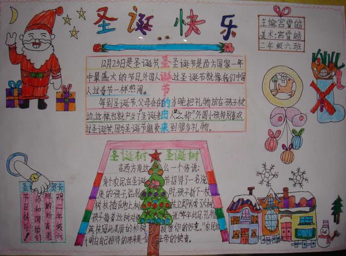 圣诞手抄报内容中文 圣诞手抄报内容中文图片