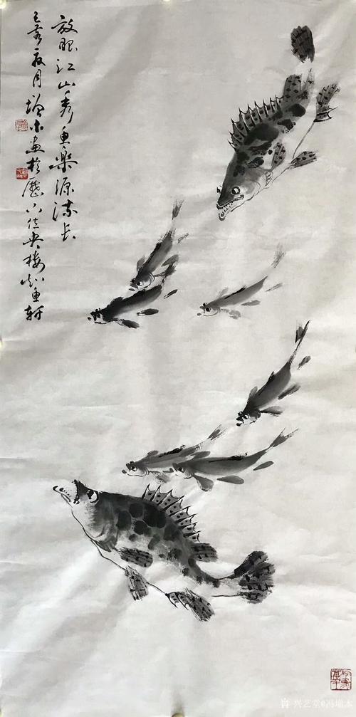 中国画鱼十大名家 中国画鱼十大名家于培山