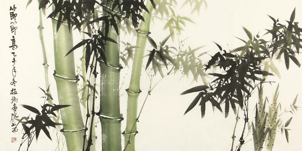 竹子的根 水墨画图片