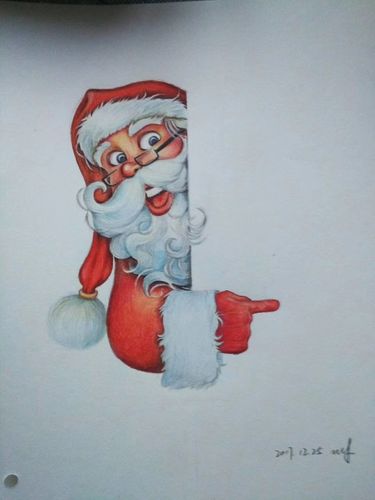 圣诞彩铅画 圣诞彩铅画图片