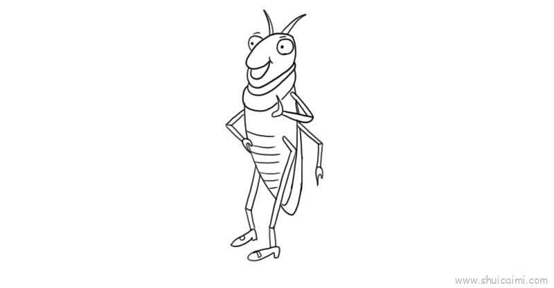蟋蟀的简笔画 蟋蟀的简笔画最简单
