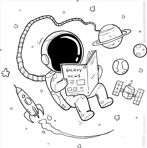 宇航员简笔画 宇航员简笔画太空人