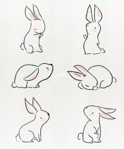 简笔画小兔子 简笔画小兔子可爱呆萌