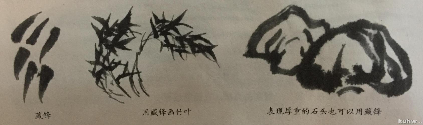 中国画4种基本笔法 中国画4种基本笔法演示