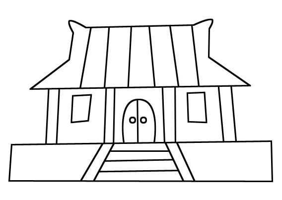 中国有名的建筑简笔画