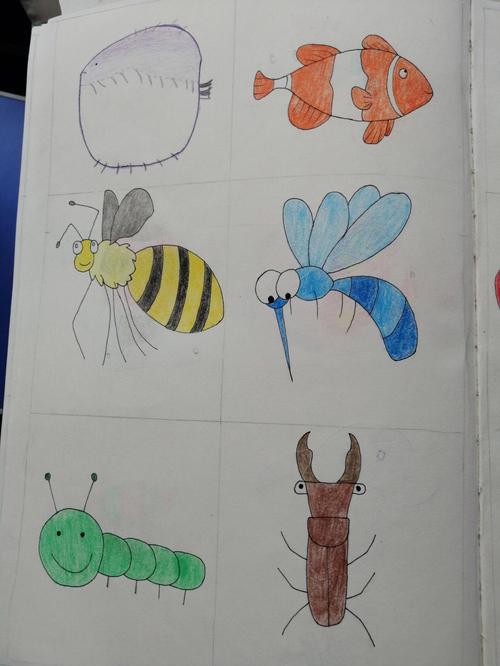 昆虫图片简笔画彩色 昆虫图片简笔画彩色我要画螳螂的样子