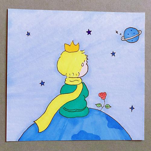 小王子星球简笔画图片