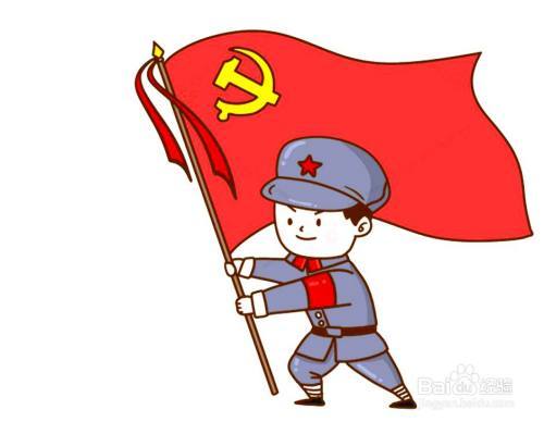 红色革命人物简笔画