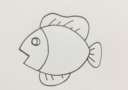 小鱼简笔画图片带颜色