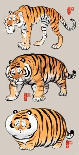 简单老虎图画 简单的老虎图画