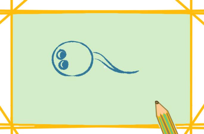 画小蝌蚪的简笔画 画小蝌蚪的简笔画彩色
