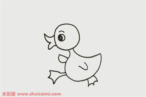 简笔画小鸭子的画法 简笔画小鸭子的画法最简单