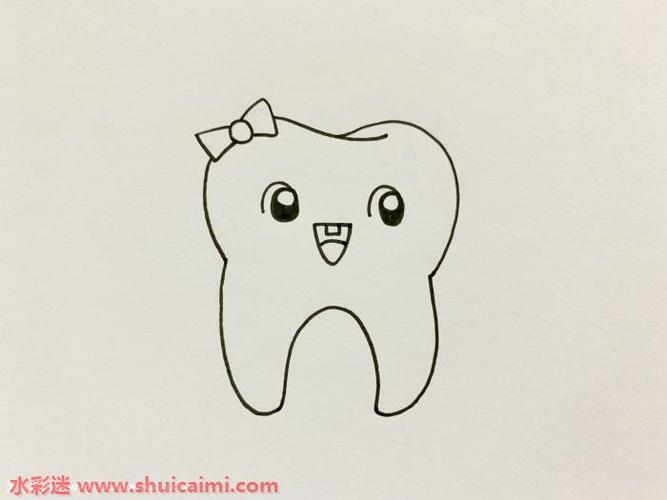 牙齿的简笔画 怎么画牙齿的简笔画
