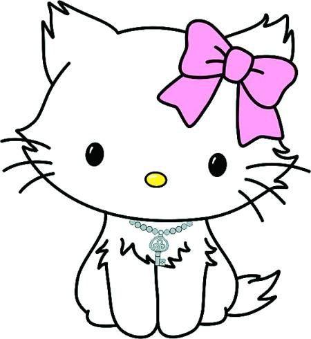 简笔画凯蒂猫 简笔画凯蒂猫怎么画动物涂色儿童动画片卡通人物简笔画