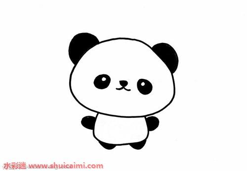 大熊猫的简笔画 大熊猫的简笔画可爱