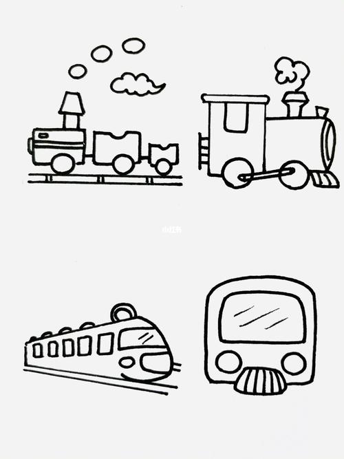 火车简笔画图片 火车简笔画图片彩色