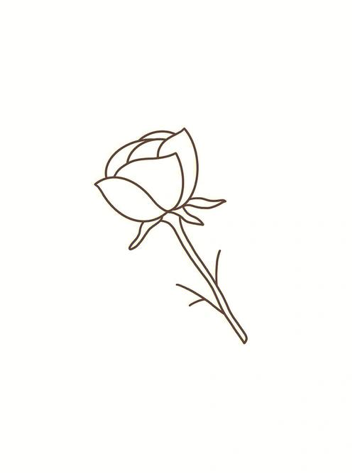 玫瑰的简笔画怎样画?