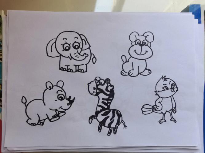 幼儿简笔画动物 幼儿简笔画动物园