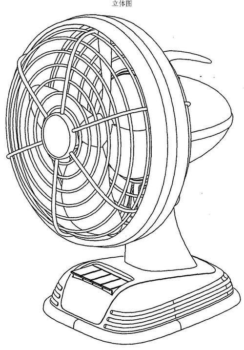 电风扇简笔画图解教程一种新型防尘电风扇制造技术手绘风扇带方便夹的