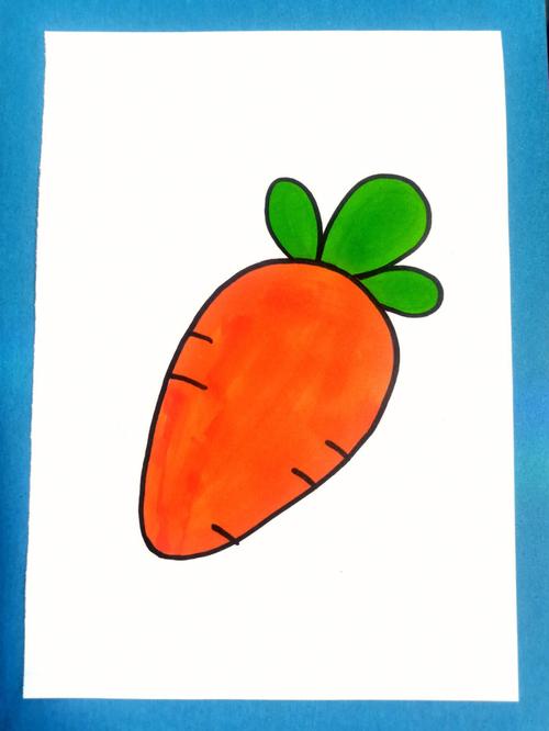 红萝卜简笔画 大白菜和红萝卜简笔画