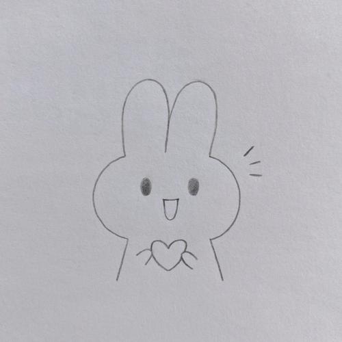 兔子简笔画卡通 兔子简笔画卡通可爱图片
