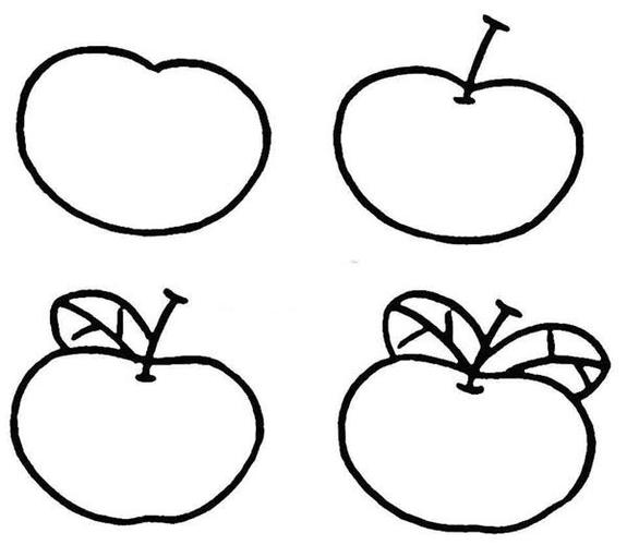 画苹果简笔画儿童 画苹果简笔画儿童教案