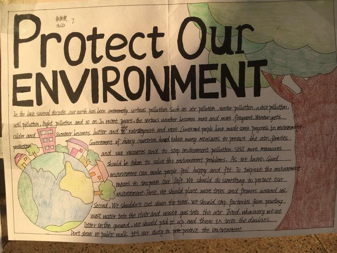保护环境手抄报英文版