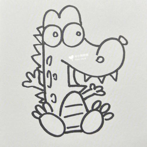 鳄鱼简笔画 鳄鱼简笔画儿童画