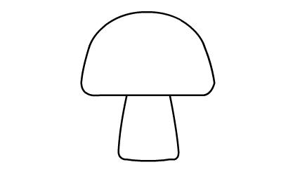 蘑菇怎么画简笔画图片