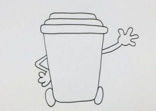垃圾桶简笔画分类可爱 垃圾桶简笔画分类可爱儿童