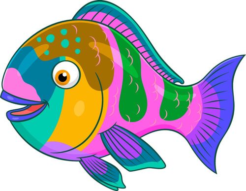 鱼简笔画彩色鱼简笔画彩色的图片