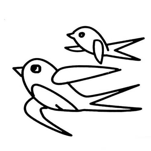 简笔画燕子飞的画法 简笔画燕子飞的画法儿童简笔画