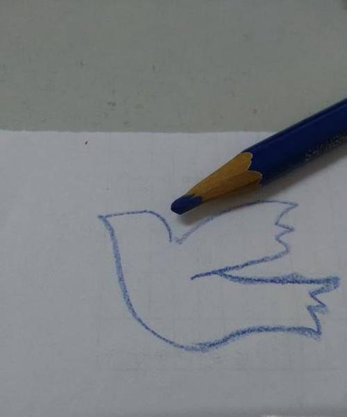 小学生简笔画鸽子 画一个死人