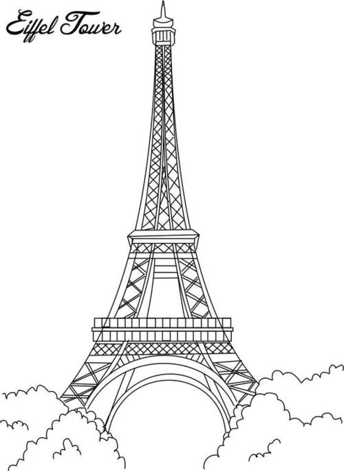 法国埃菲尔铁塔简笔画 法国埃菲尔铁塔简笔画立体