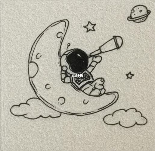 宇航员卡通简笔画 宇航员卡通简笔画彩色