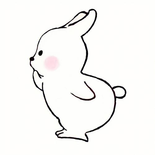 兔子背面简笔画 兔子背面简笔画可爱