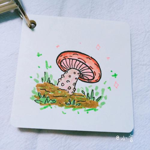 画蘑菇简笔画图片 画蘑菇简笔画图片一年级