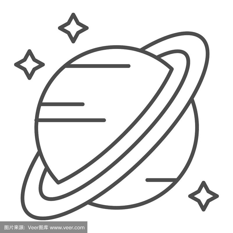 土星的简笔画